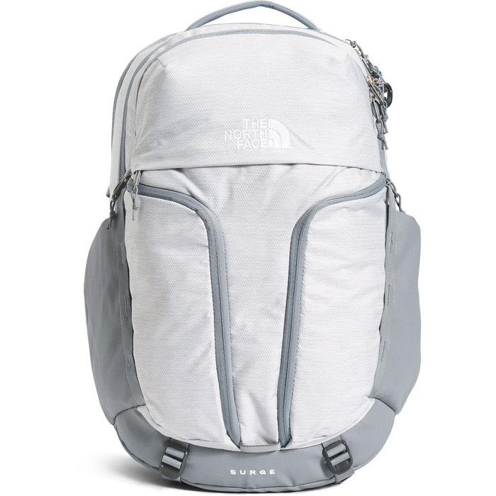The North Face Women's Surge Backpack Accessories North Face TNF White Metallic Melange/Mid Grey-EP4