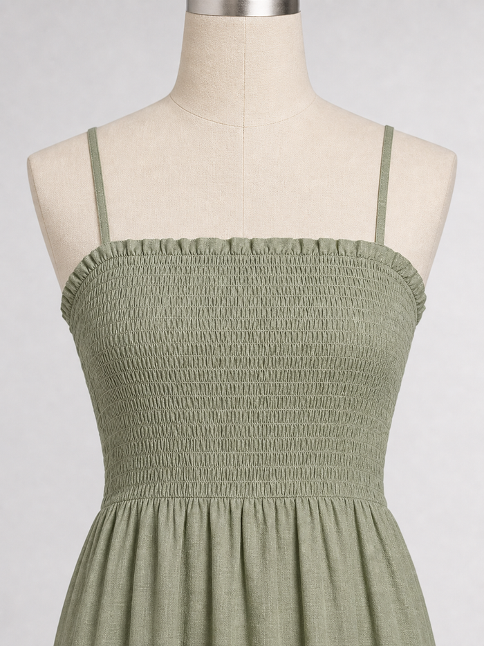 The Sage Linen Tiered Maxi product image E
