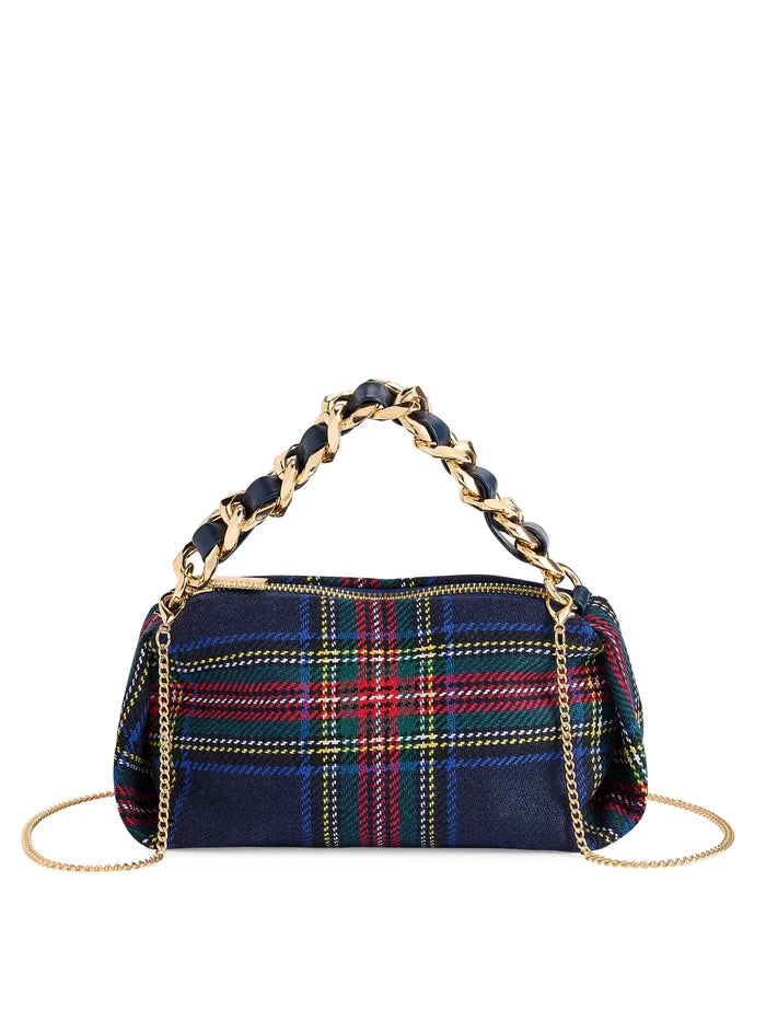 The Scottie Top Handle Bag-Navy