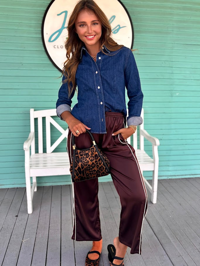The Tito Button Down Top-Denim