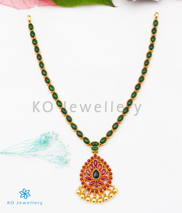The Vanya Silver Necklace (Green)