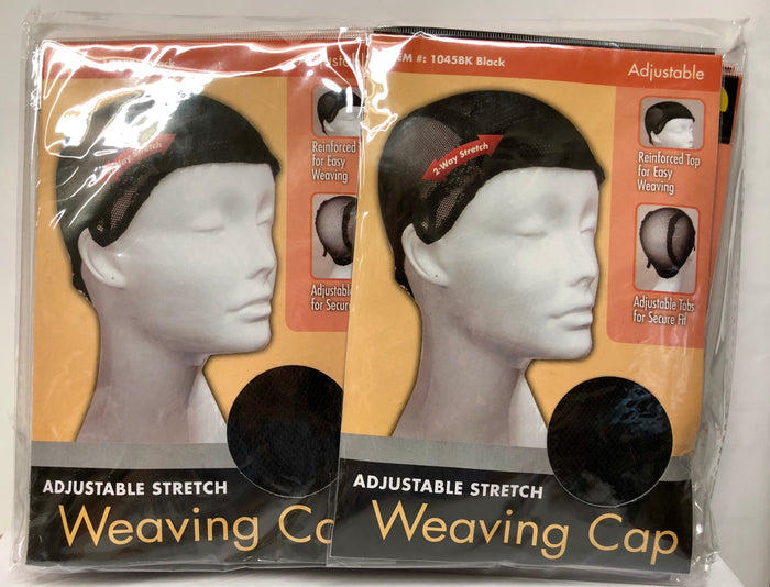 Tiffany Adjustable Stretch Weaving Cap #1045BK - Dozen Pack - Palms Fashion Inc.
