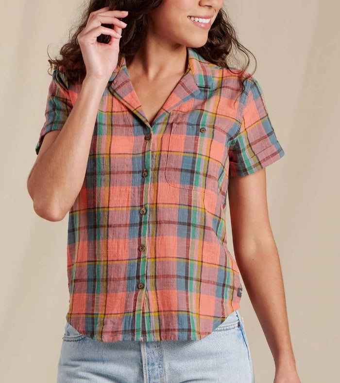TOAD&CO CAMP COVE SHORT SLEEVE WOMENS BUTTON DOWN