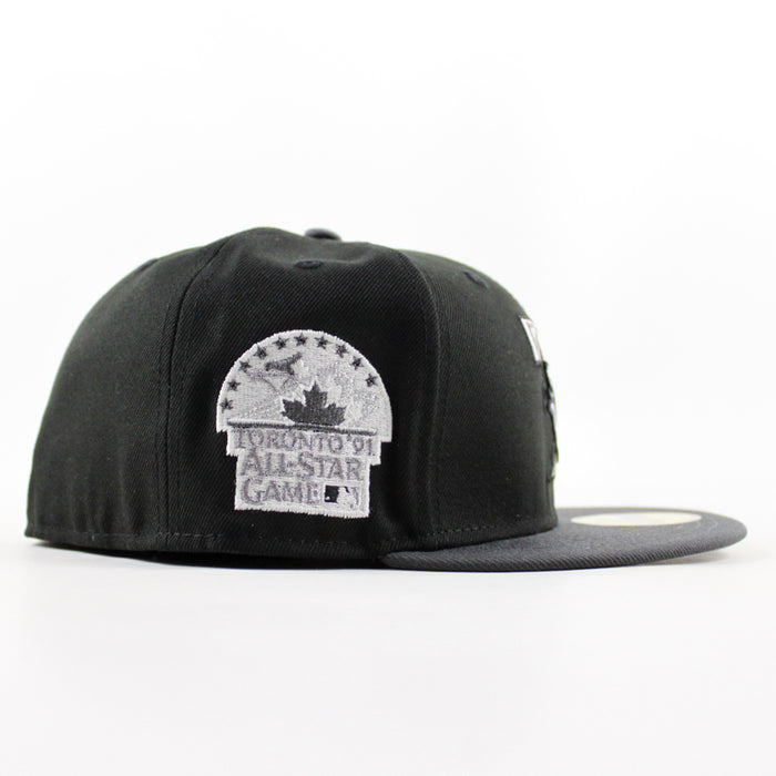 Toronto Blue Jays 1991 All Star Game New Era 59Fifty Fitted Hat (Black Graphite Gray Under Brim)