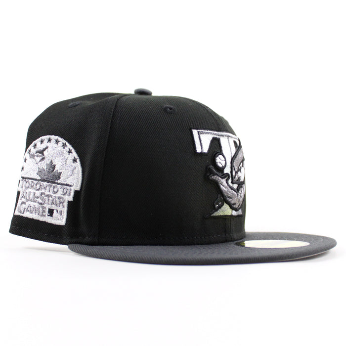 Toronto Blue Jays 1991 All Star Game New Era 59Fifty Fitted Hat (Black Graphite Gray Under Brim)