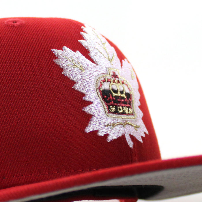 Toronto Marlies 75 Seasons New Era 59Fifty Fitted Hat (Scarlet Red Gray Under Brim)