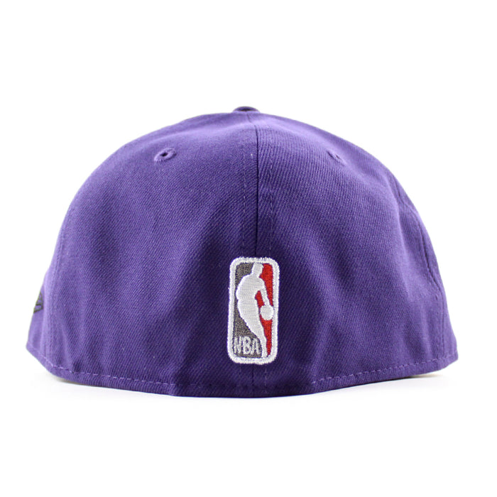 Toronto Raptors Maple Leaf Patch New Era 59Fifty Fitted Hat (Purple Red Under Brim)