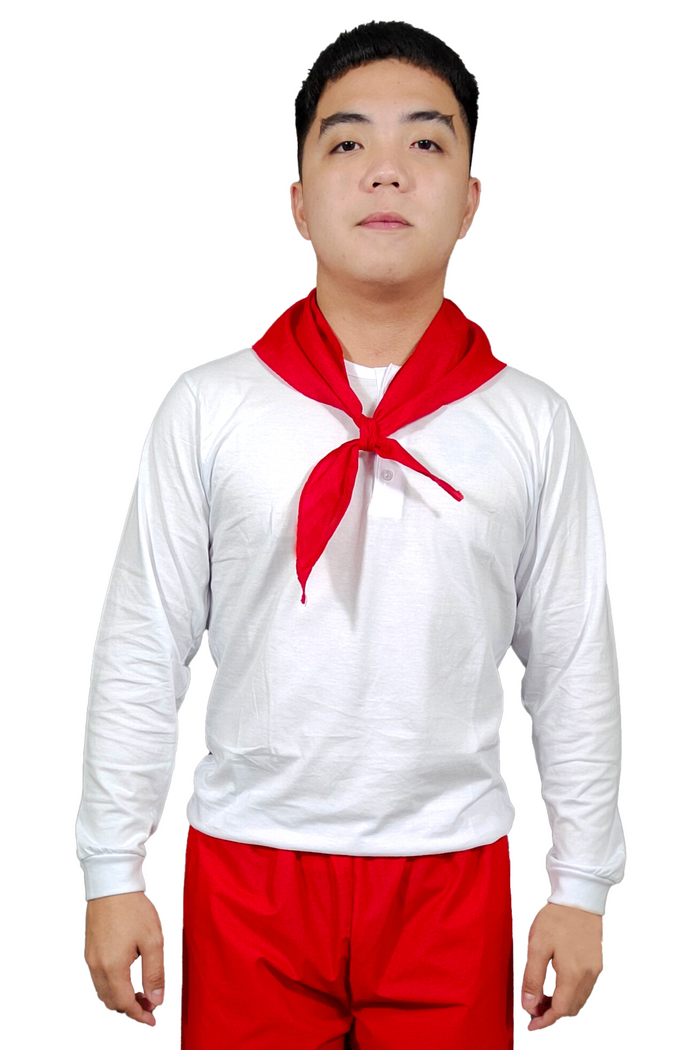 Traditional Filipino Katipunero Pants and Scarf