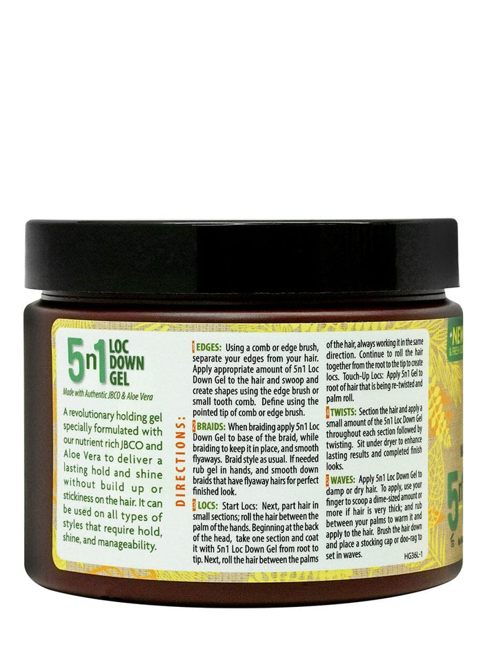 TROPIC ISLE LIVING Jamaican Black Castor Hair Growth 5 in 1 Loc Down Gel (12oz)