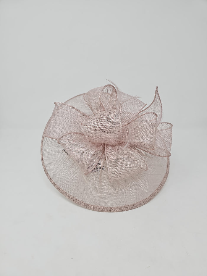 Truffle Looped Round Disc Fascinator