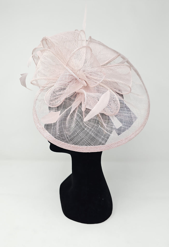 Truffle Looped Round Disc Fascinator