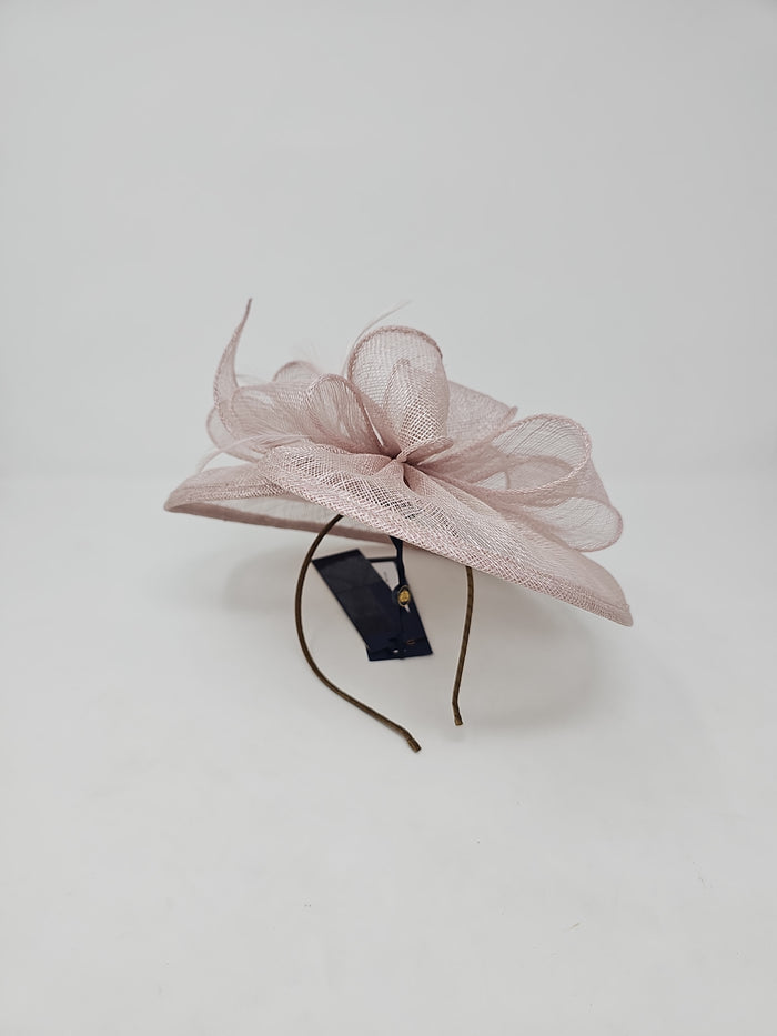 Truffle Looped Round Disc Fascinator