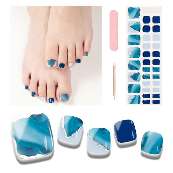 Twilight Ridge Pedicure Gel Nail Strips