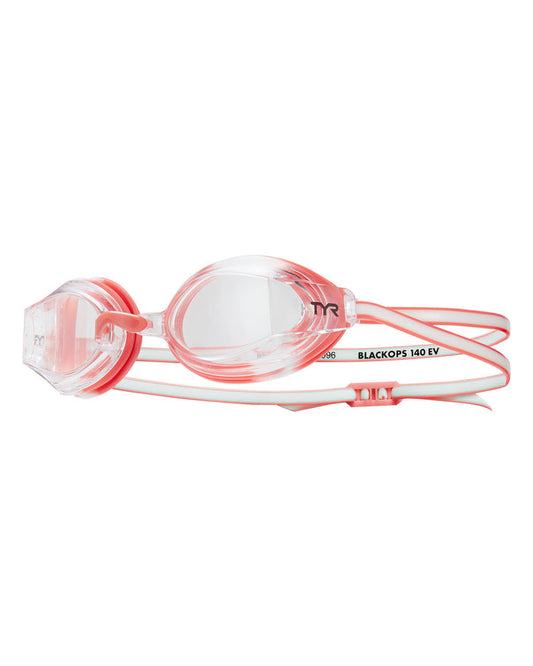 TYR BlackOps 140 EV Racing Women's Goggles Equipment TYR Clear/Coral
