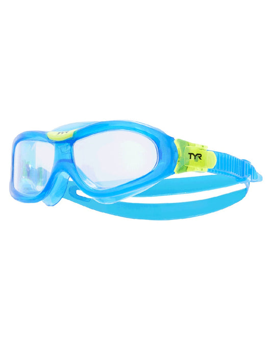 TYR Kids' Orion Swim Mask Equipment TYR Clear/Blue