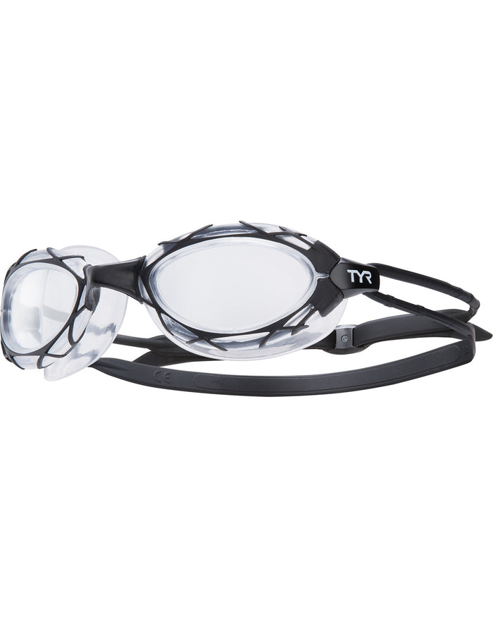 TYR Nest Pro Adult Goggles Equipment TYR Black/Clear