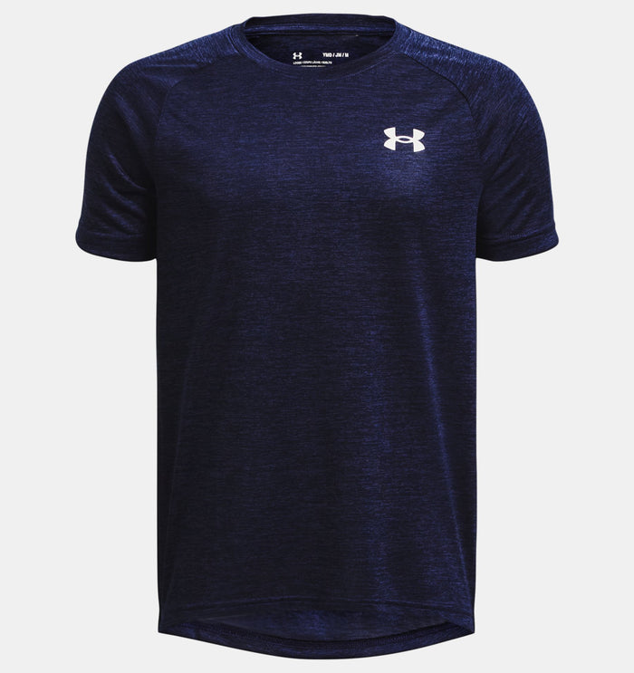 Under Armour Boys' Tech 2.0 Short Sleeve Apparel Under Armour Midnight Navy/White-410 Small