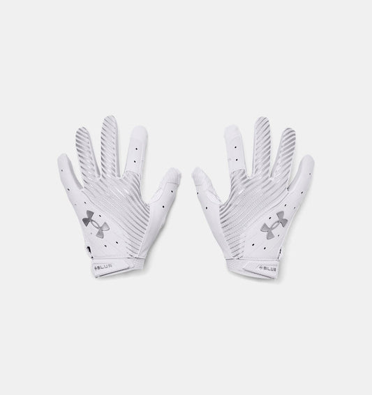Under Armour Men's Blur Football Gloves Accessories Under Armour White/Metallic Silver-100 Small