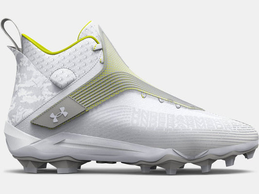 Under Armour Men's Highlight Hammer MC Cleats Footwear Under Armour 8 White/Metallic Silver/White-101 Medium