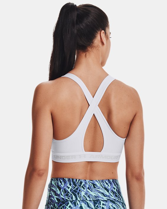 Under Armour Womens Armour Mid Crossback Sports Bra Apparel Under Armour