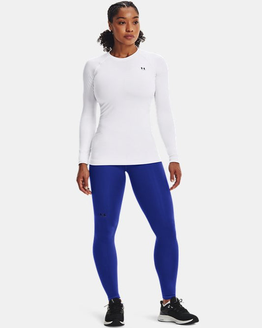 Under Armour Women's ColdGear Crew Apparel Under Armour White/Black-100 XSmall