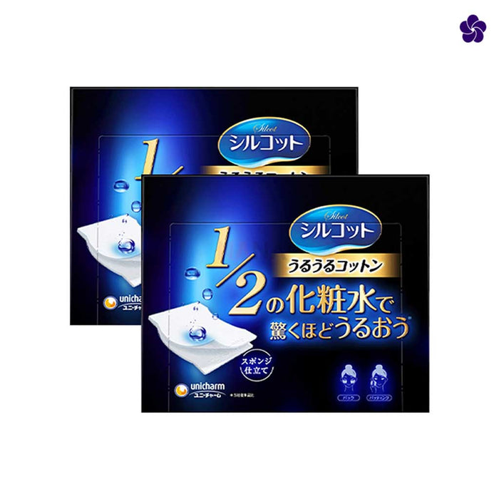 UNICHARM - Silcot Uruuru Cotton Pads 40 sheets