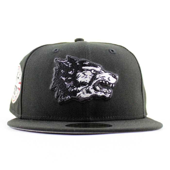 University of New Mexico Lobos the Pit 50th New Era 59Fifty Fitted Hat (Black Gray Under Brim)