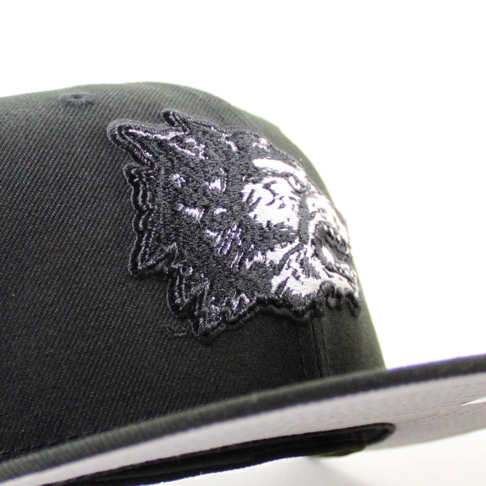 University of New Mexico Lobos the Pit 50th New Era 59Fifty Fitted Hat (Black Gray Under Brim)