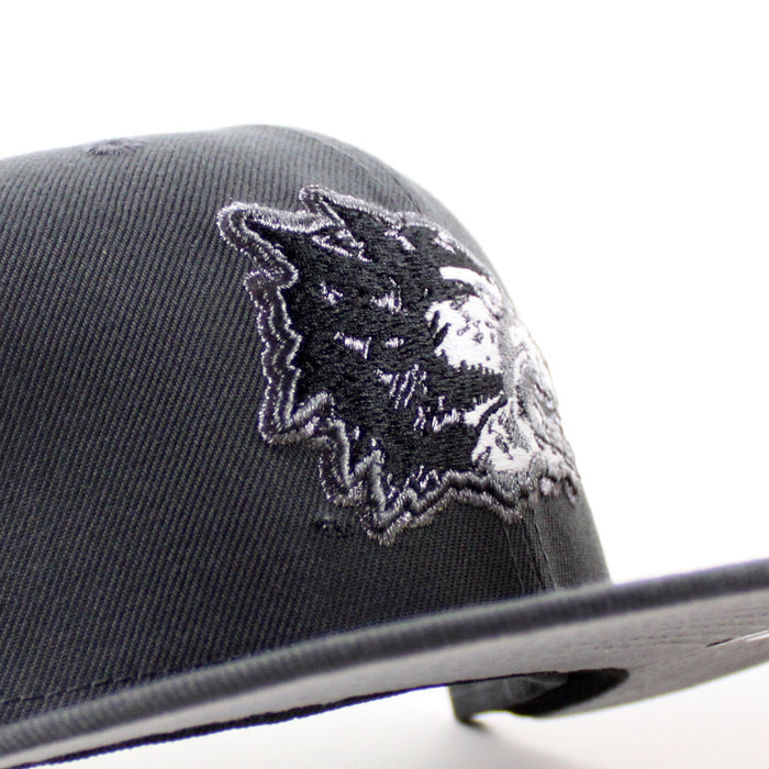 University of New Mexico Lobos the Pit 50th New Era 59Fifty Fitted Hat (Graphite Gray Under Brim)