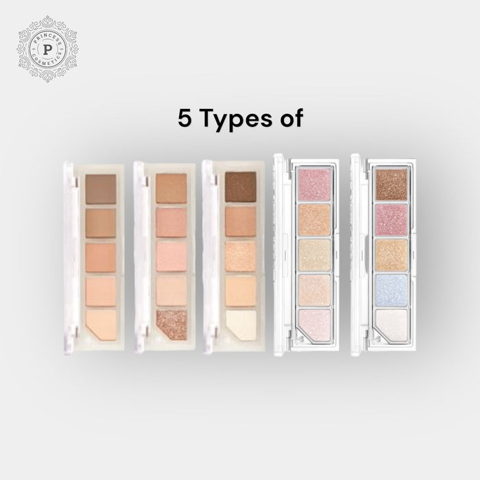 Unleashia Mood Shower Face Palette (5 Types). باليت الوجه أنليشيا مود شاور (5 أنواع) - Princess Cosmetics Qatar