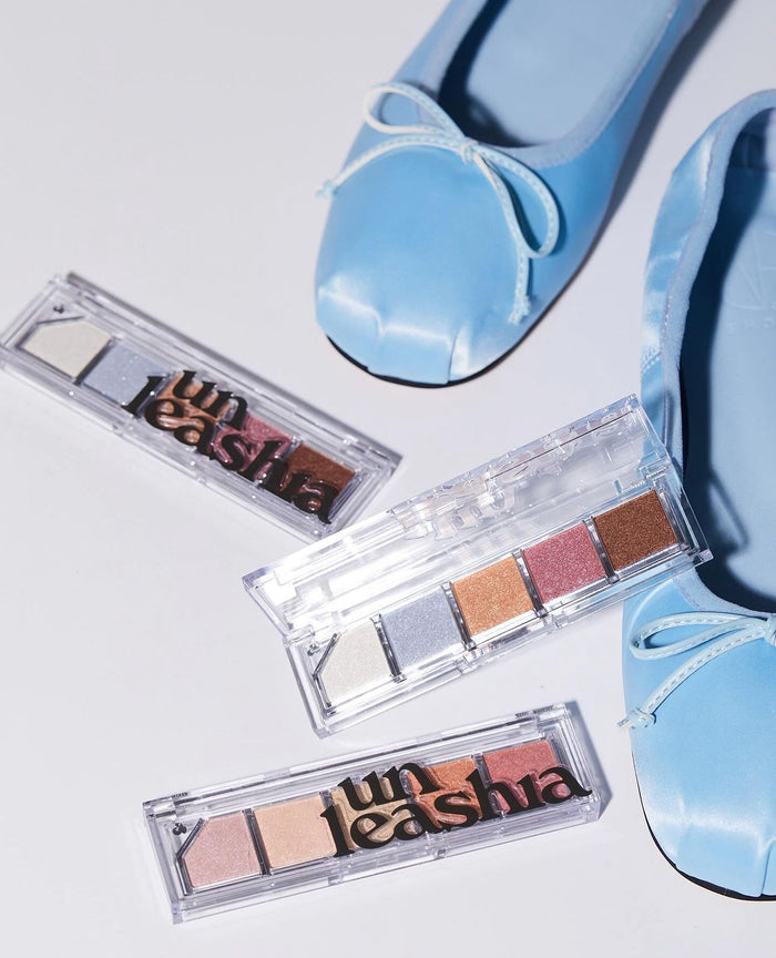 Unleashia Mood Shower Face Palette (5 Types). باليت الوجه أنليشيا مود شاور (5 أنواع) - Princess Cosmetics Qatar
