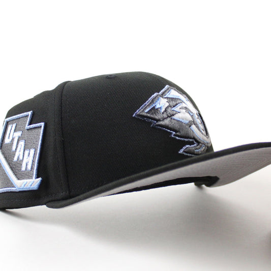 Utah Mammoth Utah Patch New Era 59Fifty Fitted Hat (Black Gray Under Brim)
