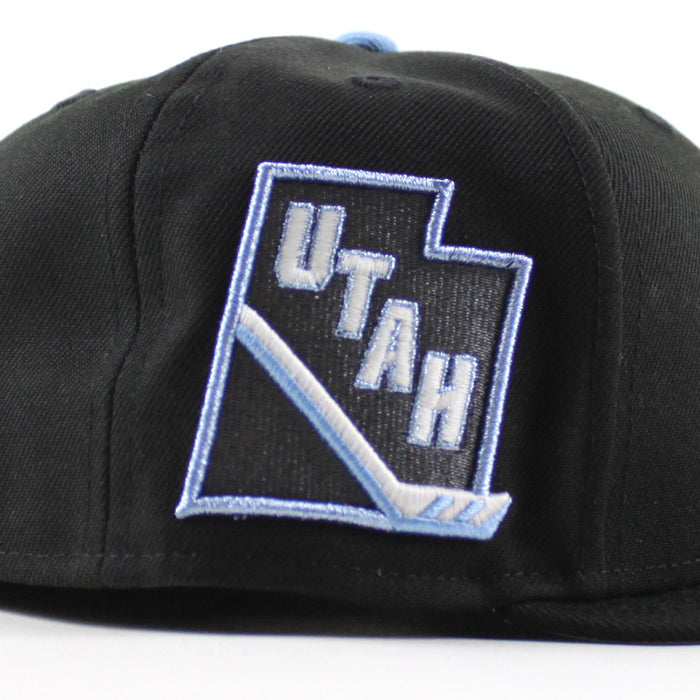 Utah Mammoth Utah Patch New Era 59Fifty Fitted Hat (Black Gray Under Brim)