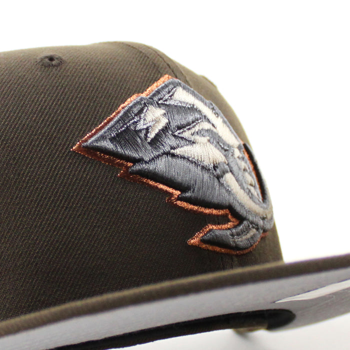 Utah Mammoth Utah Patch New Era 59Fifty Fitted Hat (Walnut Gray Under Brim)
