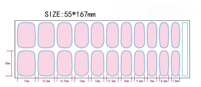 UV-Free Gel Nail Sticker Eye-catching red