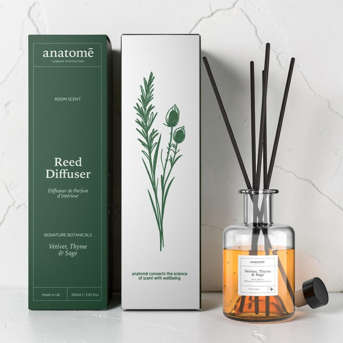 Vetiver, Thyme & Sage Essential Oil Room Diffuser - anatomē