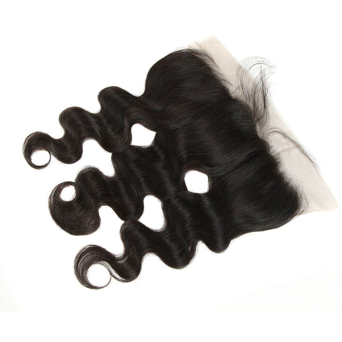 natural black body wave 13*4 lace closure hair weave