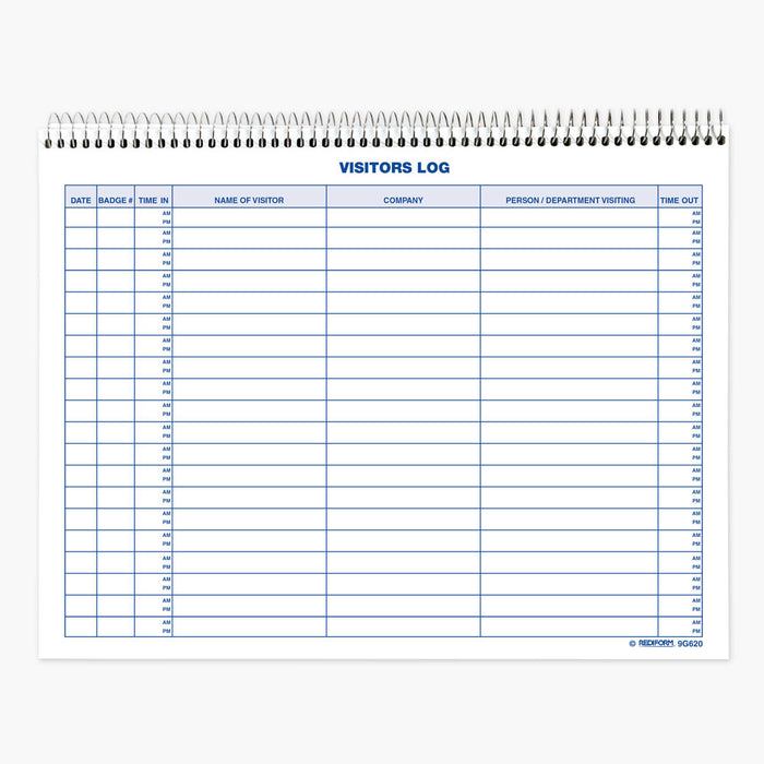 Visitors Log Book 9G620