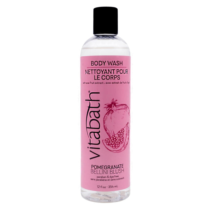 Vitabath Body Wash, Plus Pomegranate Bellini Blush, 12 Fluid Ounce