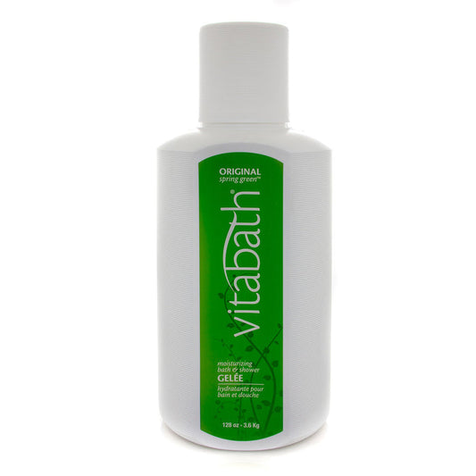 Vitabath Moisturizing Bath and Shower Gelee, Original Spring Green, 128 Ounce