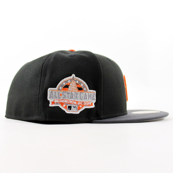 Washington Nationals 2018 All Star Game New Era 59Fifty Fitted Hat (Black Graphite Gray Bottom)