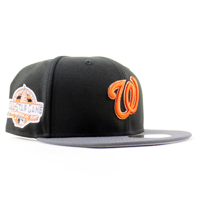 Washington Nationals 2018 All Star Game New Era 59Fifty Fitted Hat (Black Graphite Gray Bottom)
