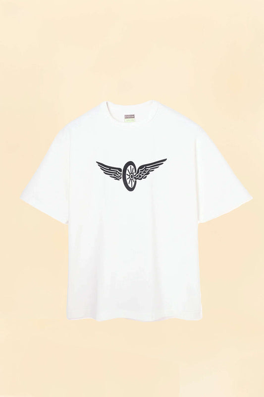 Wearmasters Flying Wheel T-Shirt -White