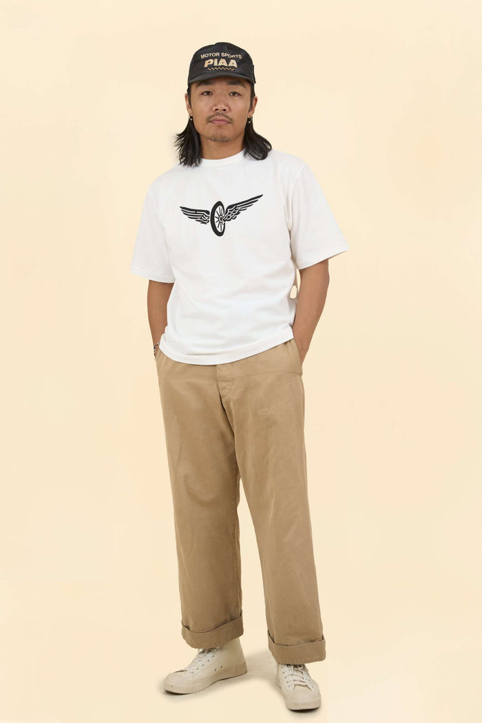 Wearmasters Flying Wheel T-Shirt -White