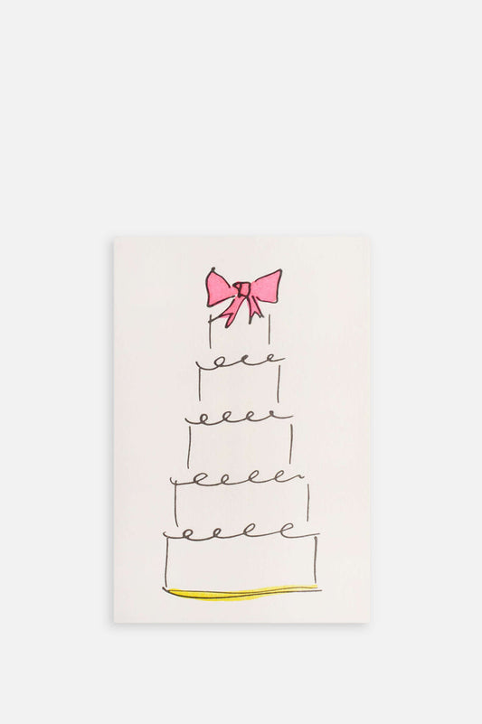 Wedding Cake Card in Pink
