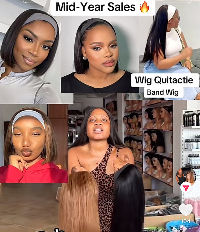 Wig Quitachie Band Wig (Black)