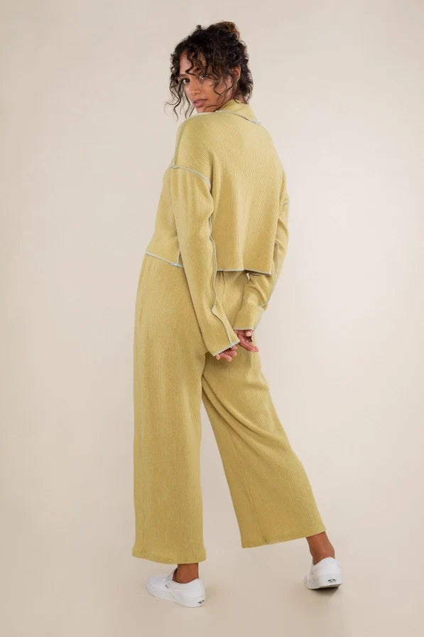 Winnie Pleated Turtleneck Top