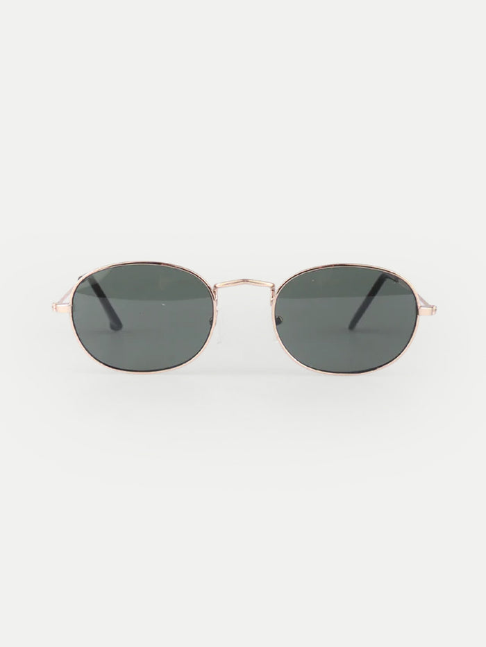 Wireframe Oval Lennon Sunglasses | Gold-Image 1