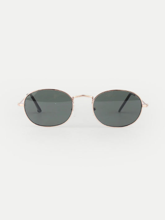 Wireframe Oval Lennon Sunglasses | Gold-Image 1