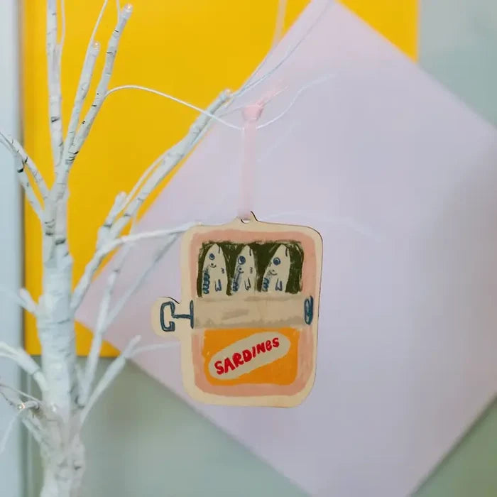 Wooden Sardine Ornament